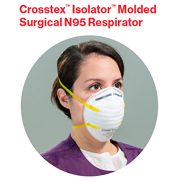 CROSSTEX™ ISOLATOR™ MOLDED SURGICAL N95 RESPIRATOR