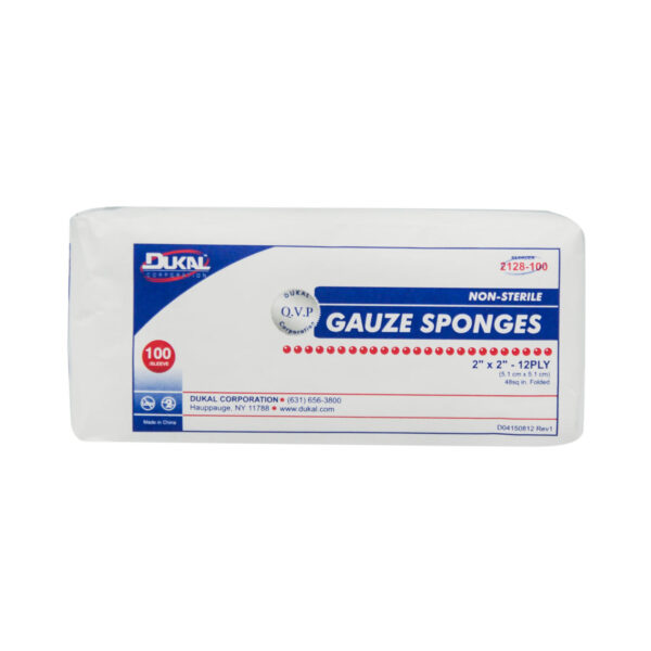 DUKAL WOVEN COTTON GAUZE SPONGES