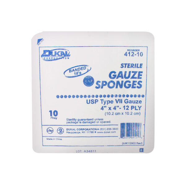 DUKAL WOVEN COTTON GAUZE SPONGES