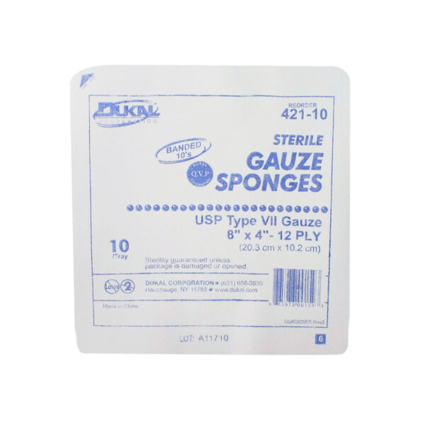 DUKAL WOVEN COTTON GAUZE SPONGES