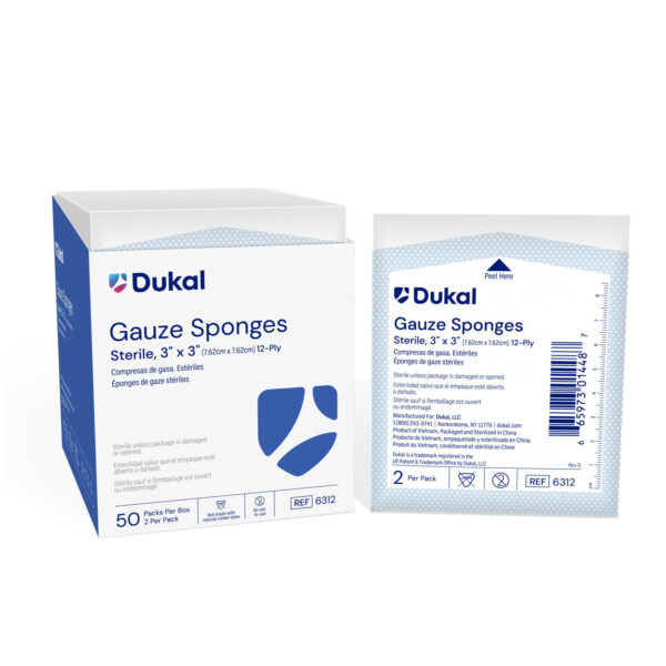 DUKAL WOVEN COTTON GAUZE SPONGES