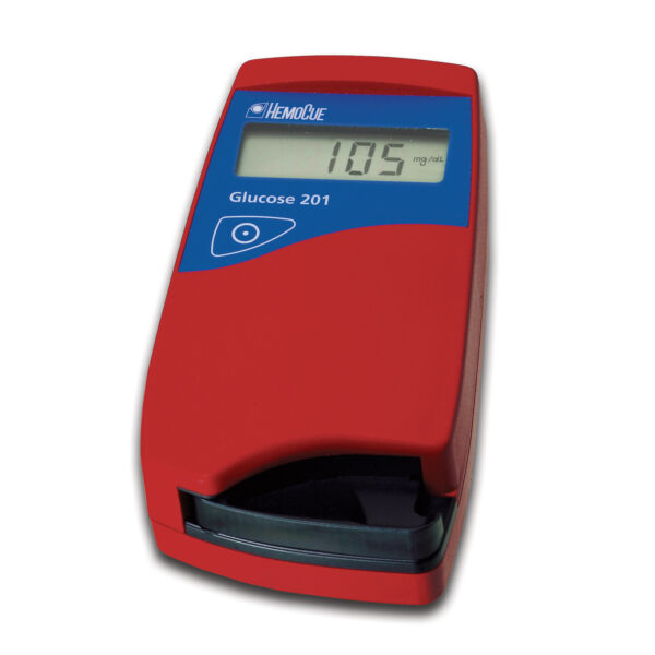 HEMOCUE GLUCOSE 201 ANALYZER & ACCESSORIES