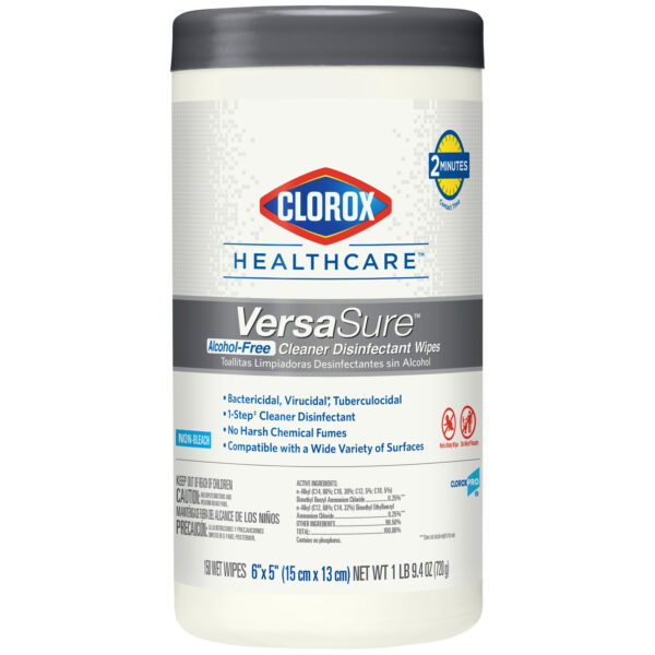 CLOROX VERSASURE™ CLEANER DISINFECTANT WIPES