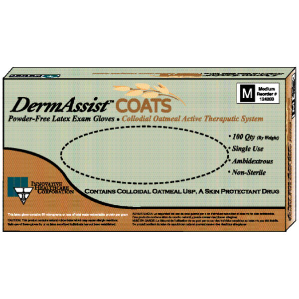 INNOVATIVE DERMASSIST® COATS™  POWDER-FREE LATEX EXAM GLOVES