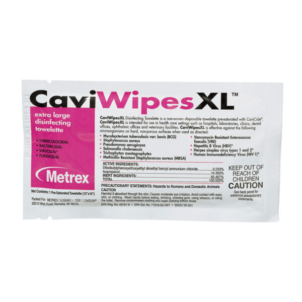 METREX CAVIWIPES™ DISINFECTING TOWELETTES