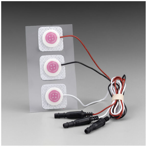 SOLVENTUM RED DOT™ ECG MONITORING ELECTRODES WITH PRE-ATTACHED LEAD WIRE