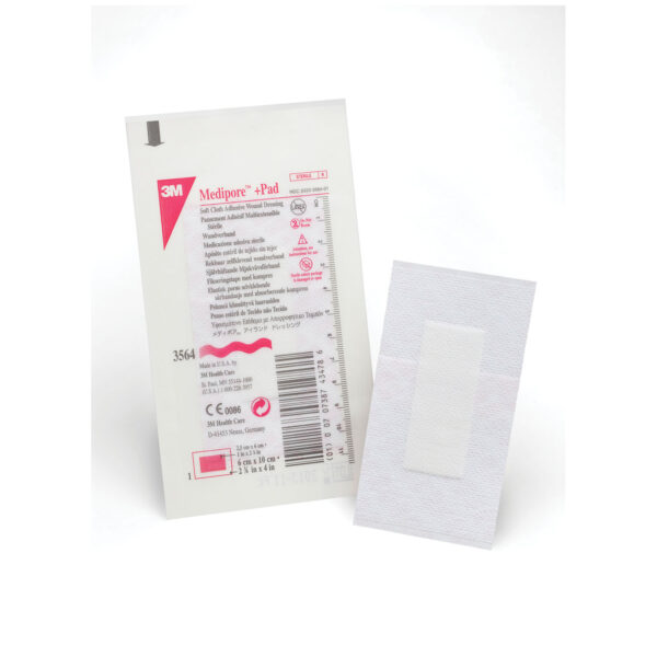 SOLVENTUM MEDIPORE™ +PAD SOFT CLOTH ADHESIVE WOUND DRESSING