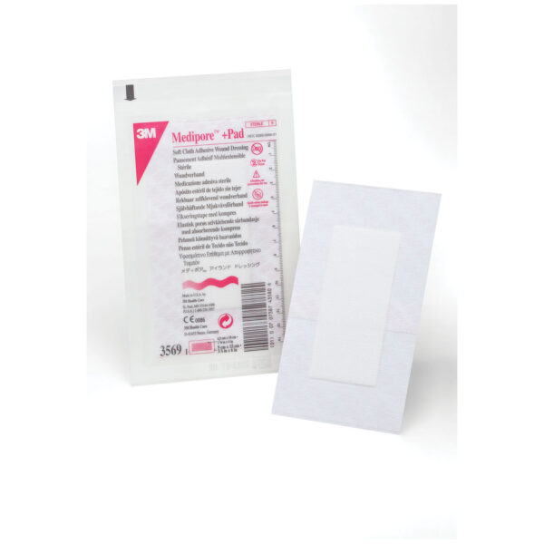 SOLVENTUM MEDIPORE™ +PAD SOFT CLOTH ADHESIVE WOUND DRESSING