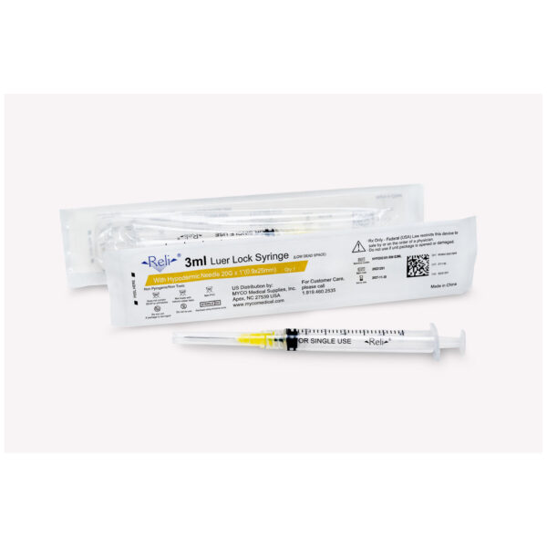 MYCO RELI® CONVENTIONAL HYPODERMIC NEEDLE W/SYRINGE