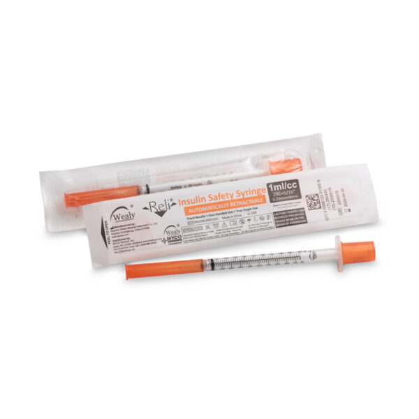 MYCO RELI® WEALY® SAFETY INSULIN SYRINGES