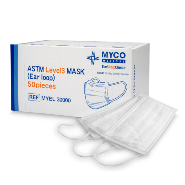 MYCO MR SAFE ASTM LEVEL 3 PROCEDURE MASK