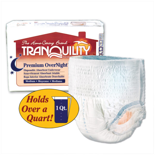 PRINCIPLE BUSINESS TRANQUILITY® PREMIUM OVERNIGHT™ DISPOSABLE ABSORBENT UNDERWEAR