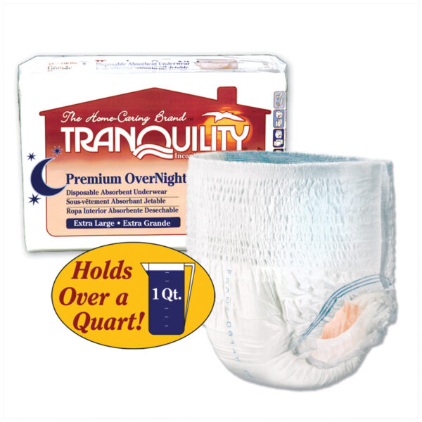 PRINCIPLE BUSINESS TRANQUILITY® PREMIUM OVERNIGHT™ DISPOSABLE ABSORBENT UNDERWEAR