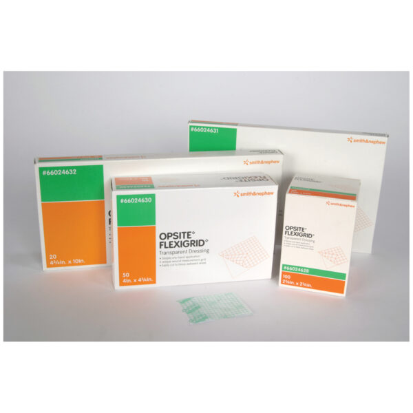 SMITH & NEPHEW OPSITE™ FLEXIGRID™ TRANSPARENT ADHESIVE FILM DRESSINGS