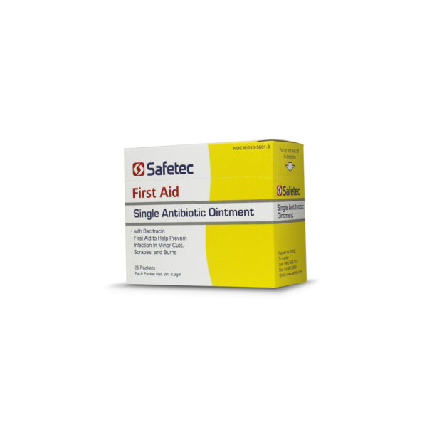 SAFETEC SINGLE ANTIBIOTIC OINTMENT WITH BACITRACIN ZINC