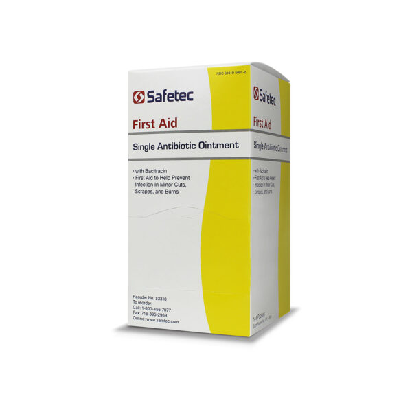 SAFETEC SINGLE ANTIBIOTIC OINTMENT WITH BACITRACIN ZINC