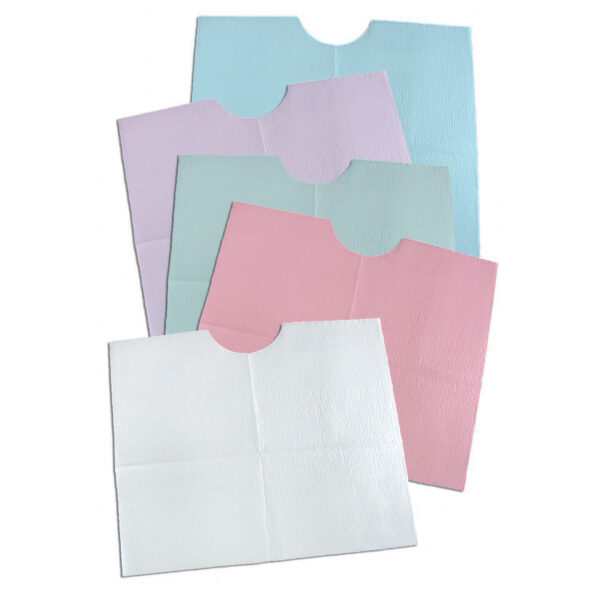 TIDI 3-PLY TISSUE/POLY CONTOUR BIB