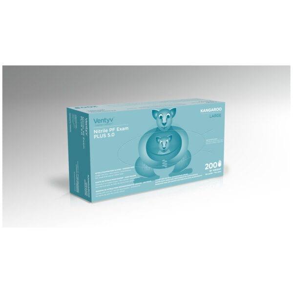 VENTYV NITRILE POWDER FREE EXAM GLOVE PLUS 5.0 (KANGAROO)